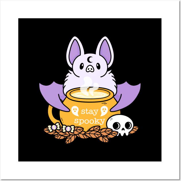 Stay Spooky | Nikury | Cute Halloween Bat Wall Art by Nikury